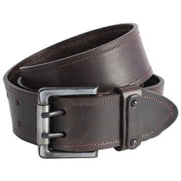 Ledergürtel Damen / Herren The Art of Belt casual unisex, 90050 dunkelbraun