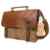 Lifewit Vintage Messenger Bag Umhängetasche Aktentasche Laptoptasche Notebooktasche aus Canvas und Leder