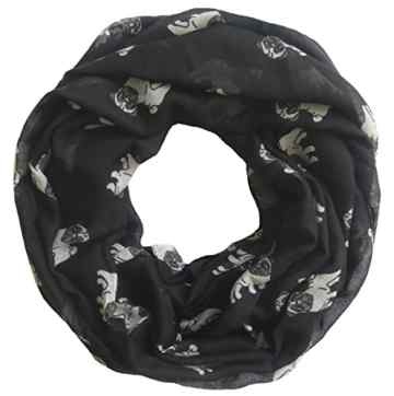 Lina & Lily Mops Hunde Pug Loop Schal