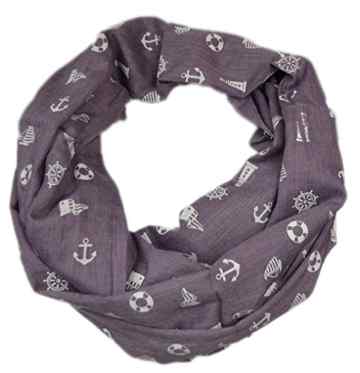 Loop Rundschal Schlauchschal Maritim Anker Marine 150