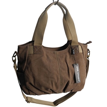 Lässige Canvas Tasche von Jennifer Jones – Damentasche , Shopper , Umhängetasche , Vintage Handtasche , Schultertasche – Baumwollstoff Segelstoff ( Farbauswahl ) – präsentiert von ZMOKA®