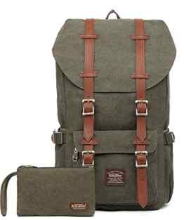 Lässiger Daypacks, KAUKKO Laptop Outdoor Rucksäcke für 15″ Notebook Schüler Backpacks Schultaschen of 2 Side Pockets für Wandern/ Reisen/ Camping