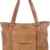 MASQUENADA, Cntmp, Damen Schultertaschen, Shopper, XL-Handtaschen, DIN-A4, Naturleder, Leder, Cognac, 40x31x12cm (B x H x T)