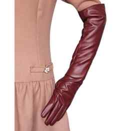 MORESAVE Damen Elbow lange Wärmer Handschuhe Abendkleid Driving Opera PU Leder Handschuhe