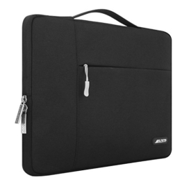 MOSISO Polyester Gewebe Multifunktionshülsen Aktenkoffer Handtaschen Kasten Abdeckung für 12.9 iPad Pro / 13-13.3 Zoll Laptops / Notebook Ultrabook / MacBook Air / MacBook Pro / Pro Retina, Schwarz