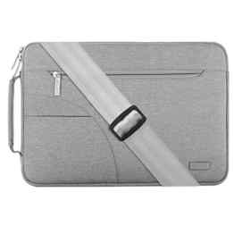 MOSISO Polyester stoßfeste Laptop Hülle Tasche Umhängetasche mit Handgriff für 14 Zoll Notebook Computer Ultrabook, Grau