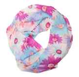 ManuMar Loop-Schal für Damen | Hals-Tuch mit Blumen-Motiv als perfektes Sommer-Accessoire | Schlauch-Schal – Das ideale Geschenk für Frauen