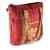 Maroon and Mustard Patterned Handgefertigte Laptop-Tasche