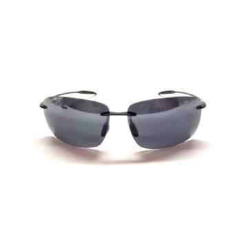 Maui Jim 422-02 Schwarz glänzend Breakwall Rectangle Sunglasses Polarised Sailing, Fishing,