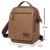 MeCool Canvas Herren Vintage Umhängetasche Messenger Freitag Tasche für Reisetasche Sport Reisetaschen Schule Retro Schultaschen Militär Reisetasche Strandtasche Schultertasche, Braun Schwarz