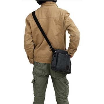MeCool Schultertasche Canvas Umhängetasche Designer Marken Reisetasche Taschen für Männer Schule Retro Weekender Freitag Handtaschen Günstig Messenger Strandtasche Sporttasche Reisetaschen
