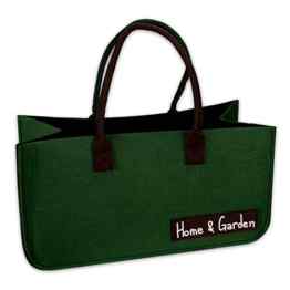 Mehrzwecktasche aus Filz in 2 Größen und Farben Marke „HOME & GARDEN“ (25x50x25, dunkelgrün)