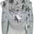 Mevina Damen XXL Schal Glitzer Stern Feder Glitzersteine groß quadratisch Baumwolle Tuch Schal Halstuch groß Oversized Premium Qualität