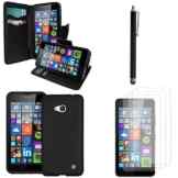 Microsoft Nokia Lumia 610 640 LTE/LTE Dual SIM Dual SIM/640 Schutzhülle Zubehör: Schutzhülle Tasche, Stylus, Schutzfolien, Silikon-Gel, Etuis video/vollnarbiges-schwarz
