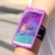 MoKo Silikon Sportarmband Handy Tasche Joggen Laufen Sport Armband Antischweiß Sportband Hülle Schutzhülle Handytasche Case + Schlüsselhalter für Samsung Galaxy Note 4 5.7 Zoll 2014 Smartphone,Lila