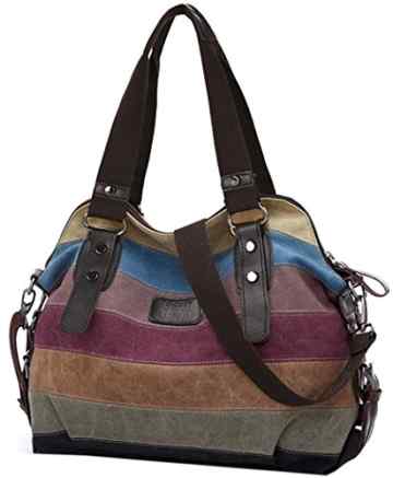 Molly Damen Canvas Schultertasche