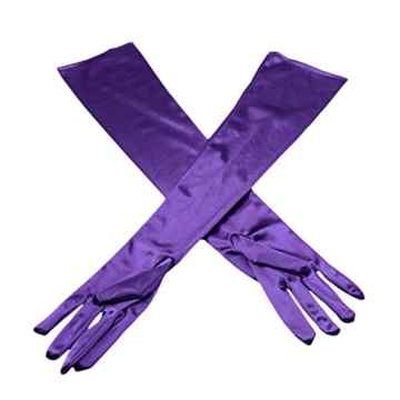 Neverland Handschuhe Damen Brauthandschuhe lang Hochzeit Party Sexy Abendkleid Hochzeit Lila