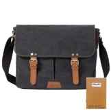 New design stylish Retro vintage mens canvas leather messenger bag