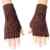 Novawo Frauen Handgehäkelte Winter Warme Fingerlose Armstulpen Handschuhe