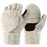 Novawo Wollmischung Strick Cabrio Isoliert Fingerless Handschuhe mit Fäustlinge Abdeckung