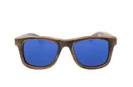OCEAN SUNGLASSES – wood Victoria – lunettes de soleil polarisÃBlackrolles en Bambou – Monture : Noir – Verres : Revo Bleu (53002.0)