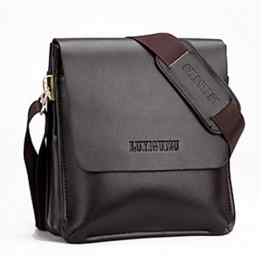 OFTEN® Männer Echtes Leder Handtasche Schultertasche Messenger Bag Aktentasche iPad Mini Vertical