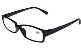 Oramics Trendige Lesebrille Wayfarer Lesehilfe in Schwarz, verschiedene Dioptrien