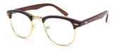 Outray Vintage Retro Classic Halbrahmen Horn umrandeten klare Linse Brille