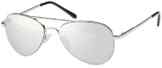 Pilotenbrille Sonnenbrille verspiegelt für schmale Kopfformen inkl. Feinzwirn Brillenbeutel