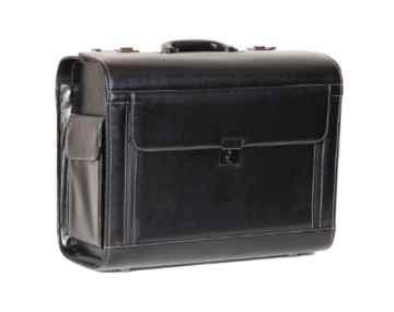 Pilotenkoffer Aktenkoffer Laptop Travel Doctor Rep Bag Kombinationsschloss HOL3196 Schwarz