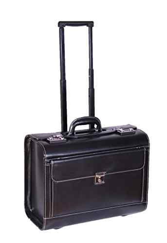 Pilotenkoffer auf Räder Reise Laptop Tasche Teleskop Griff Kombinationsschloss HOL4196 Schwarz