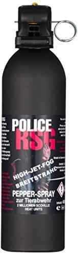 Police RSG 400ml Pfefferspray High-Jet-Fog Breitstrahl13.2% ölige Lösung