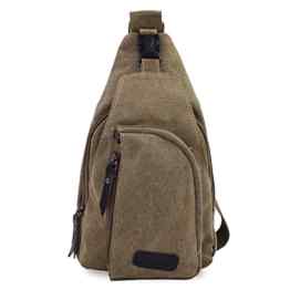 PsmGoods® Herren Umhängetasche Freizeittasche Travel Wandern Tasche Rucksack Chest Pouch Sling Khaki