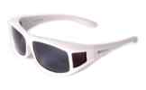 Rapid Eyewear Polarisiert Weiße Überbrille, die über die eigene Brille passt. Für Damen und Herren