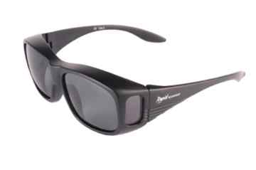 Rapid Eyewear Schwarze UV400 Polarisiert Sonnenüberbrille für Damen und Herren