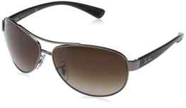 Ray Ban Unisex Sonnenbrille ORB3386 Gr. X-Large (Herstellergröße: 67), Gold (Gestell: gold-matt, Gläser: braun verlauf 112/13)