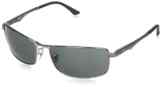 Ray-Ban Unisex Sonnenbrille RB3498, Gr. 61 mm, Gra(Einfarbig)