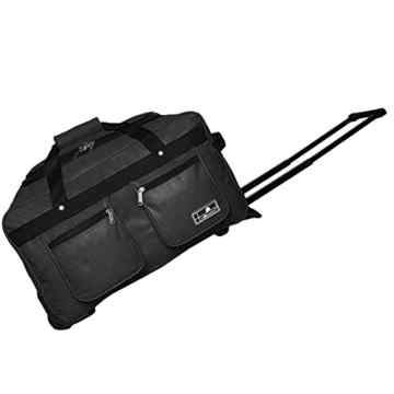 Reisetasche 45 Liter Handgepäck-Tasche mit Rollen, leichte Sporttasche mit Trolley-Funktion inklusive Schloss – verschiedene Farben