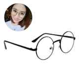 Retro Runde Brille Mit Fensterglas Damen Herren Brillenfassung