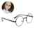 Retro Runde Brille Mit Fensterglas Damen Herren Brillenfassung