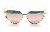 RetroUV® Arbeiten Sie Frauen Katzenaugen Sonnenbrille Klassische Marken Designer Twin Beams Sonnenbrille Dame Beschichtung Spiegel Flat Panel Objektiv Gläser Oktoberfest