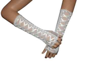 Romantic Hochzeit Ärmel 25 cm Lange