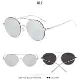 Rund Sonnenbrillen Unisex Retro Design Polarisierte verspiegelt Sonnenbrillen UV400