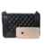 S Lady Design Fashion Frauen Karriere OL Schwarz Handtasche kariert Kette Tasche Umhaengetasche Mode-Strasse Damentaschen (gleichen Preis mit Upgrade-Qualitaet)