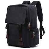 SAMGOO Mode beiläufige Vintage Canvas Rucksack für herren Daypacks Unisex Leinwand Schulrucksack Schultasche Rucksäcke Retro für Reise Wandern Outdoor Sports Schule