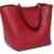 SQLP Taschen Handtaschen Damen Einfach Henkel Tasche Elegant wasserdichte Handtasche Kunstleder Schultertasche (Rot)