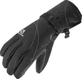 Salomon, Herren wasserdichte Frontside-Ski-Handschuhe (schlank), Touchscreen kompatibel, Leder-Innenhand für Grip, PROPELLER DRY M