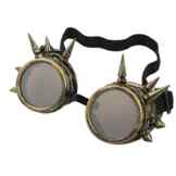 Sannysis Rivet Steampunk Winddicht Spiegel Weinlese-gotische Objektive Goggles Glasses