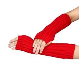 Sannysis Unisex Knitted Arm fingerlose Handschuhe Winter-weiche warme Fäustlinge