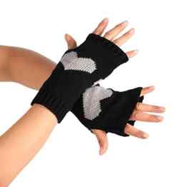 Sannysis Winter Handgelenk Handwärmer Gestrickte Lange Fingerlose Handschuhe